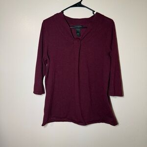 Lane Bryant Burgundy Crew Neck Sweater